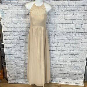 Bella Bridesmaids | BB100LS | in palomino gold |  Long Dress size 0